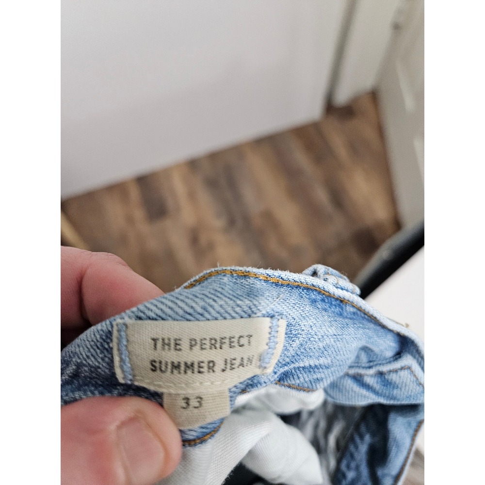 Madewell The Perfect Summer Jean 33 Light Wash High Rise Straight Leg Jeans - Picture 9 of 9
